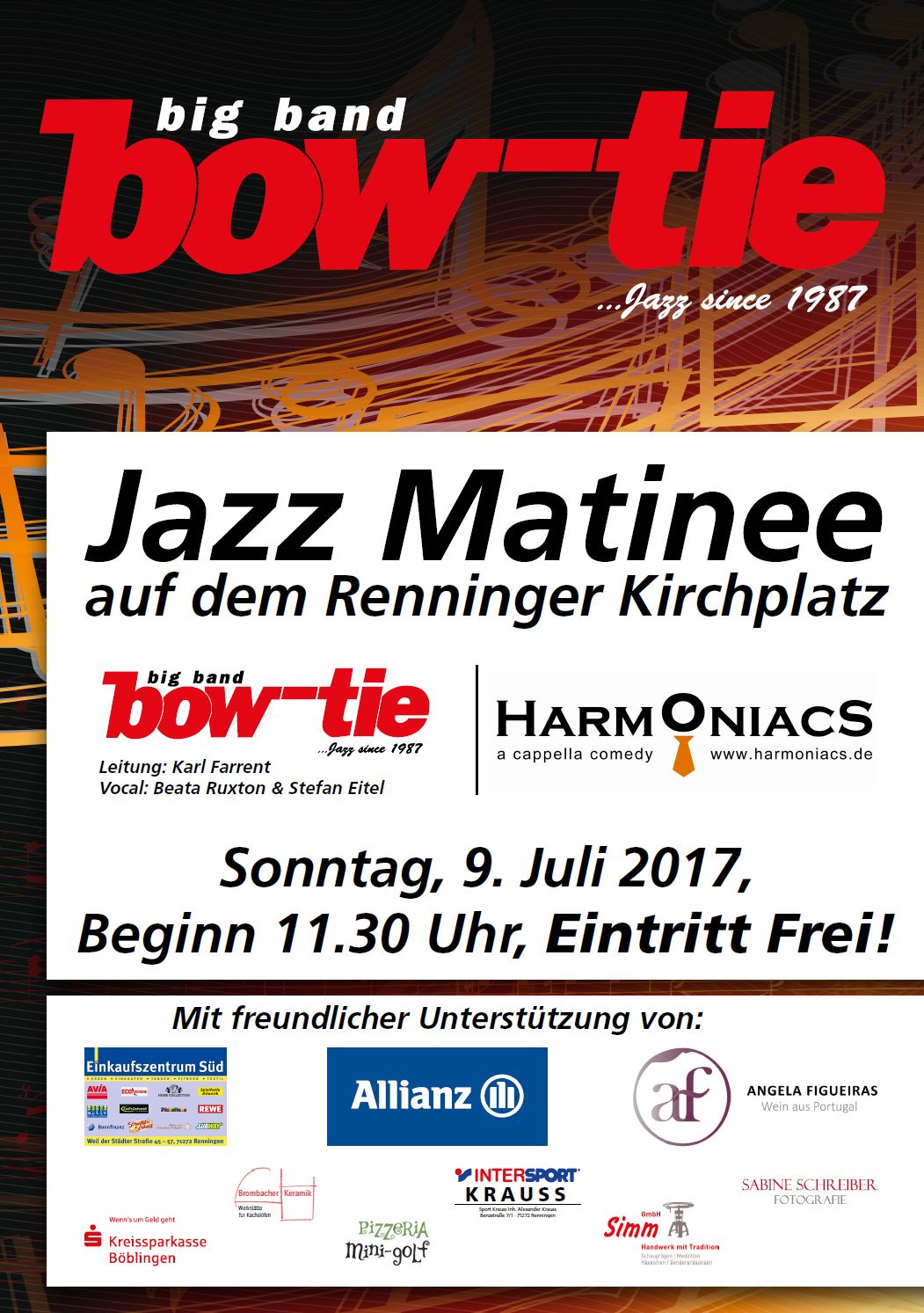 Jazz-Matinee mit bow-tie